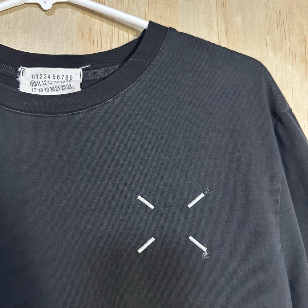 Maison Margiela Cotton Crew Neck T-shirt Double Sleeve Italy MM6 Designer MED 10 - Picture 4 of 9